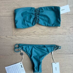 Mikoh Teal Bikini Set